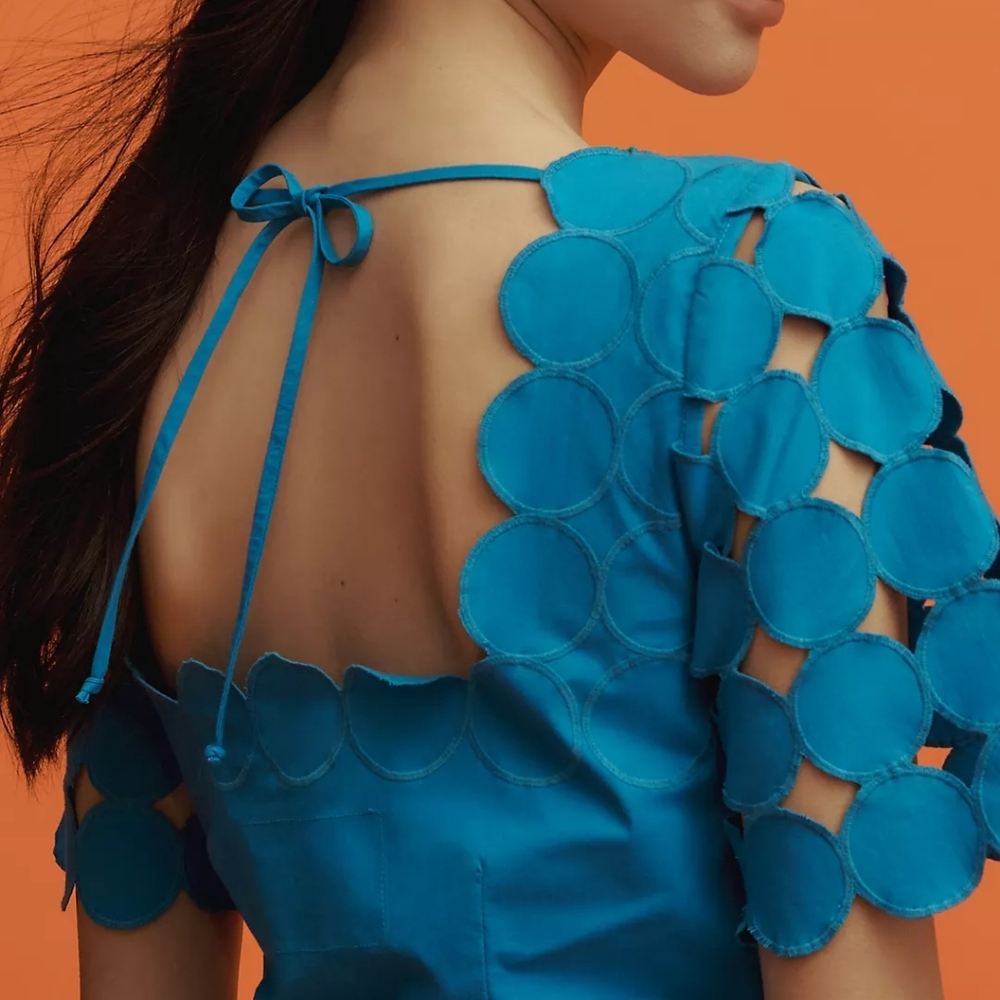NWT ANTHRO | $178 Cutwork Mini Dress - Picture 2 of 5